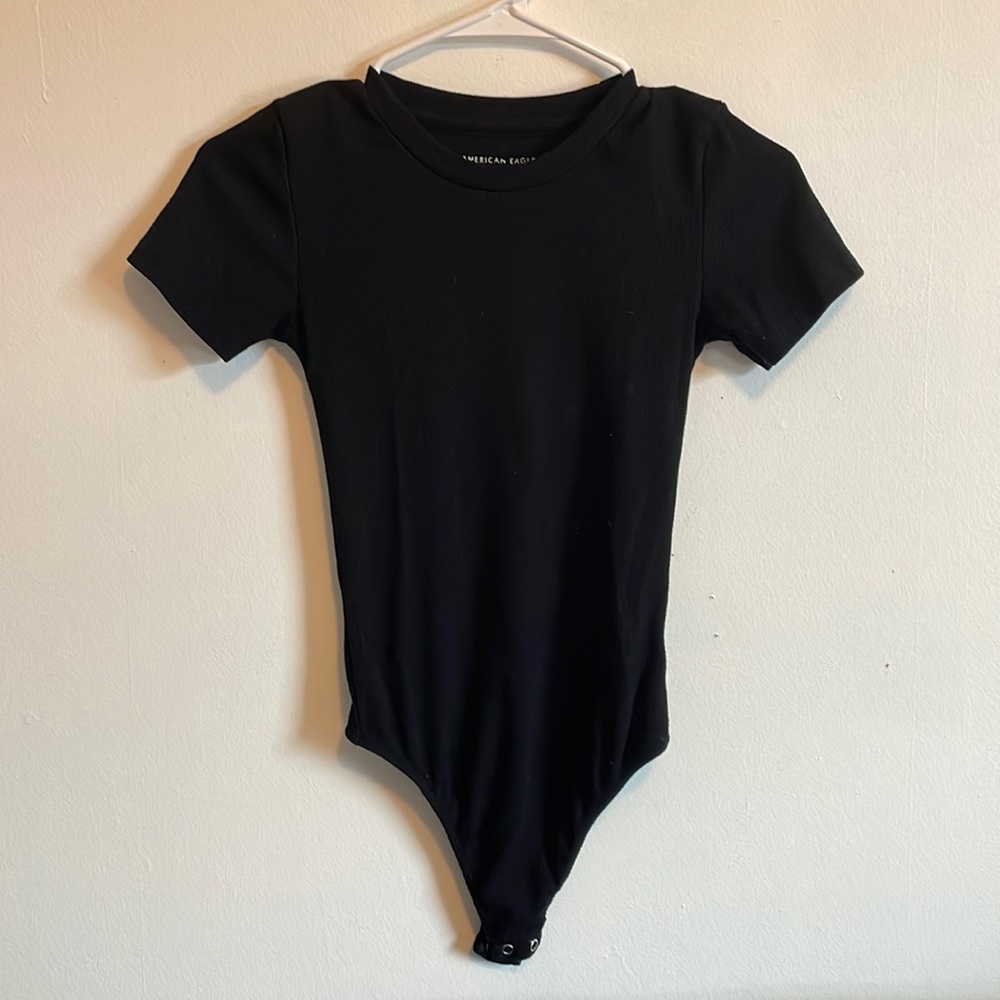 Black American Eagle Bodysuit